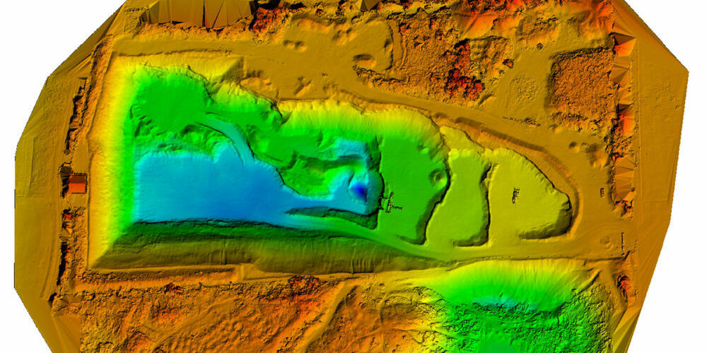 3D Vermessung einer Kiesgrube per Drohne