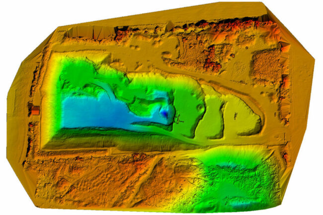 3D Vermessung einer Kiesgrube per Drohne