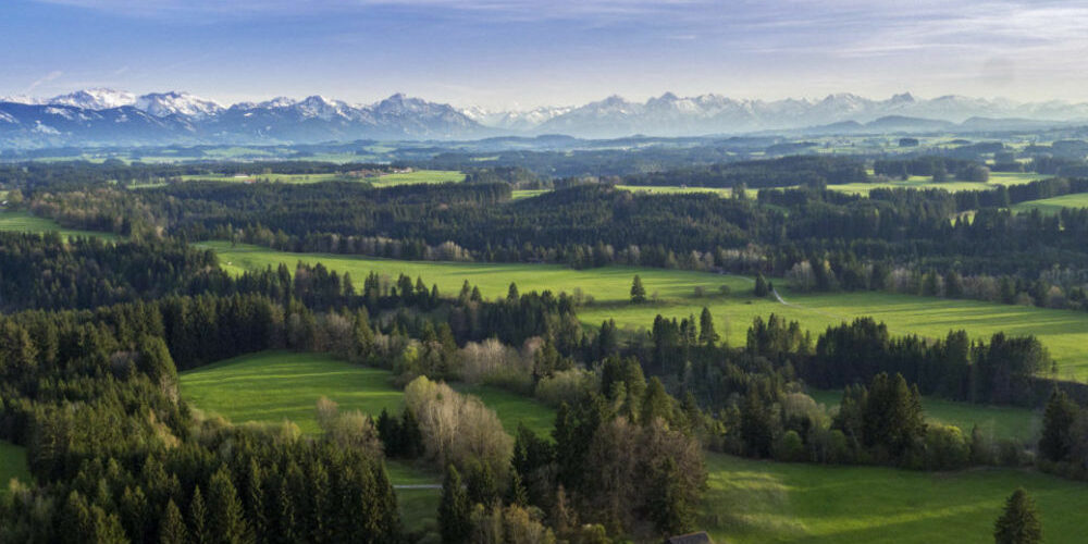 Panorama vom Pfaffenwinkel