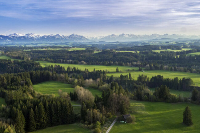 Panorama vom Pfaffenwinkel