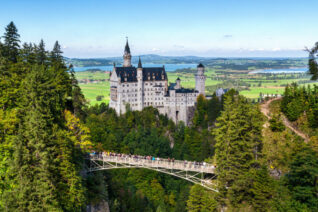 Schloß Neuschwanstein mit Marienbrücke