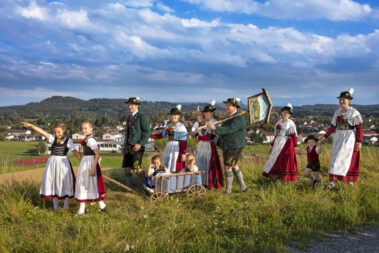 Fotoaufnahme zum Gaufest desTrachtenvereins Schloßbergler Schongau