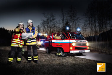 Feuerwehr Schongau mit Transporter