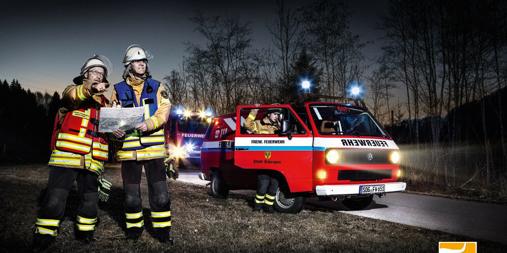 Feuerwehr Schongau mit Transporter