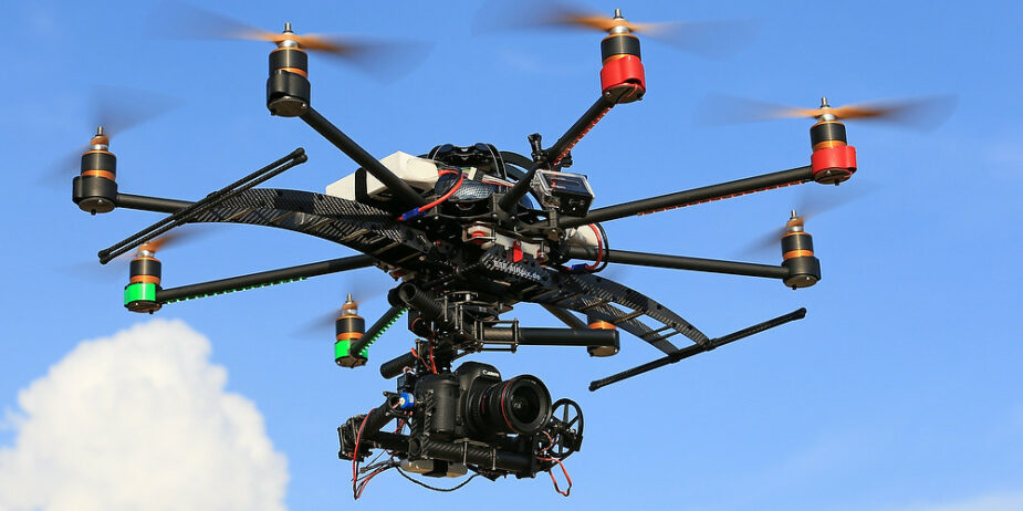 Oktokopter Drohne für Fotoaufnahmen