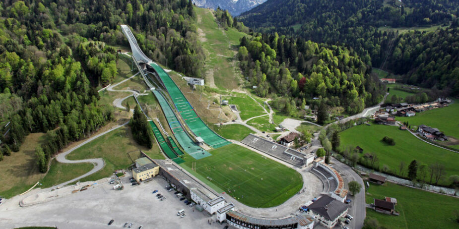 Skistadion mit Schanze in Garmisch-Partenkirchen