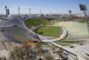 Luftaufnahme vom Olympiastadion München