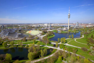 Luftaufnahme vom Olympiapark München