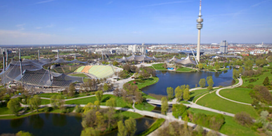 Luftaufnahme vom Olympiapark München