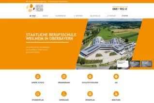 Website Berufsschule Weilheim