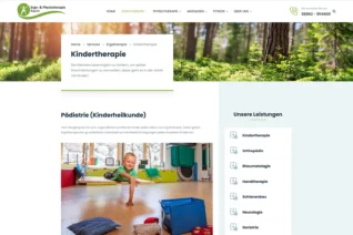 Website Physiotherapie Steingaden