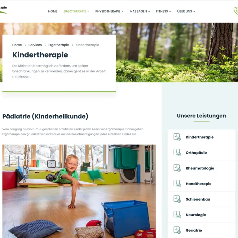 Website Physiotherapie Steingaden