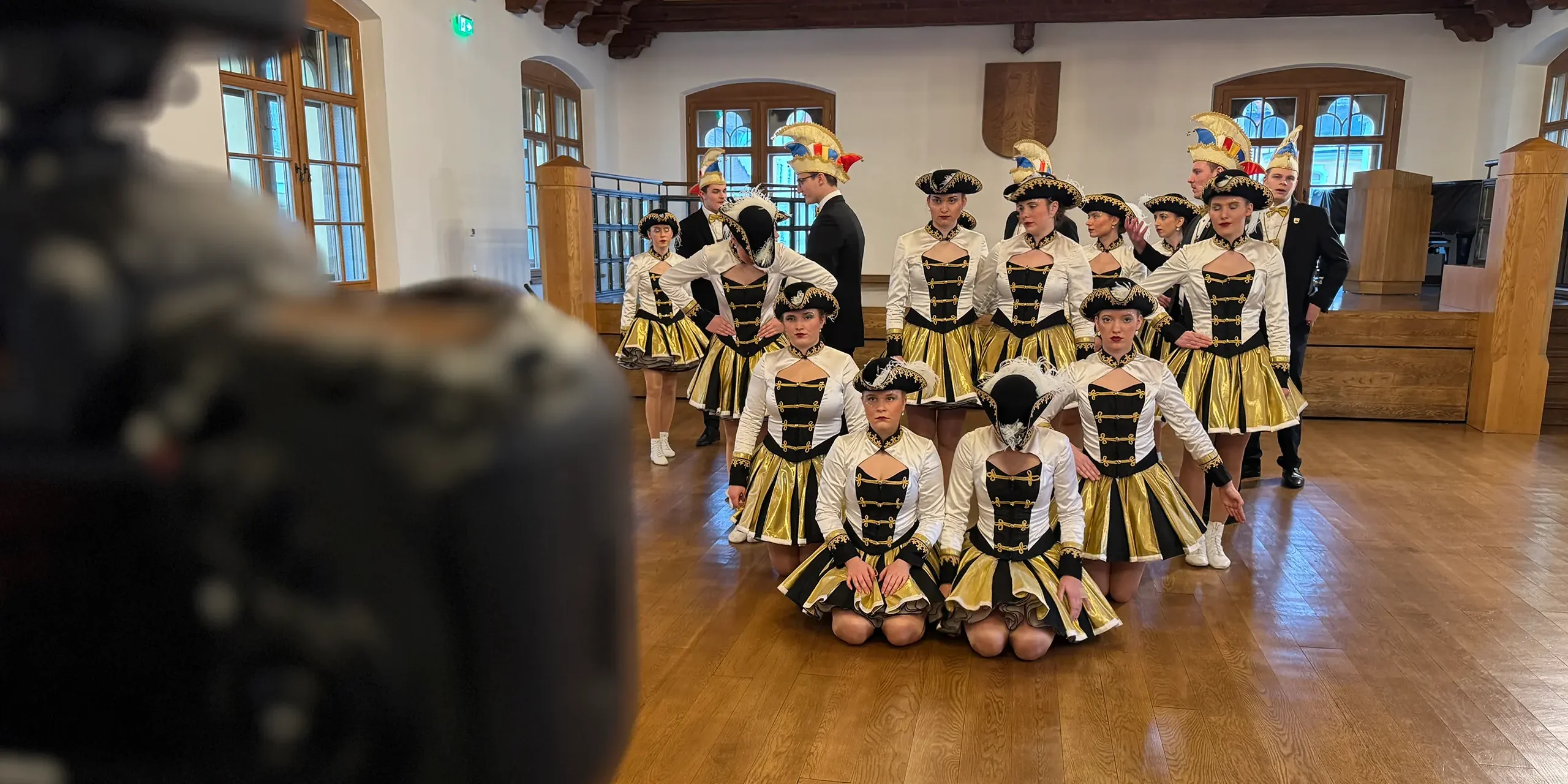 Prinzengarde beim Fotoshooting